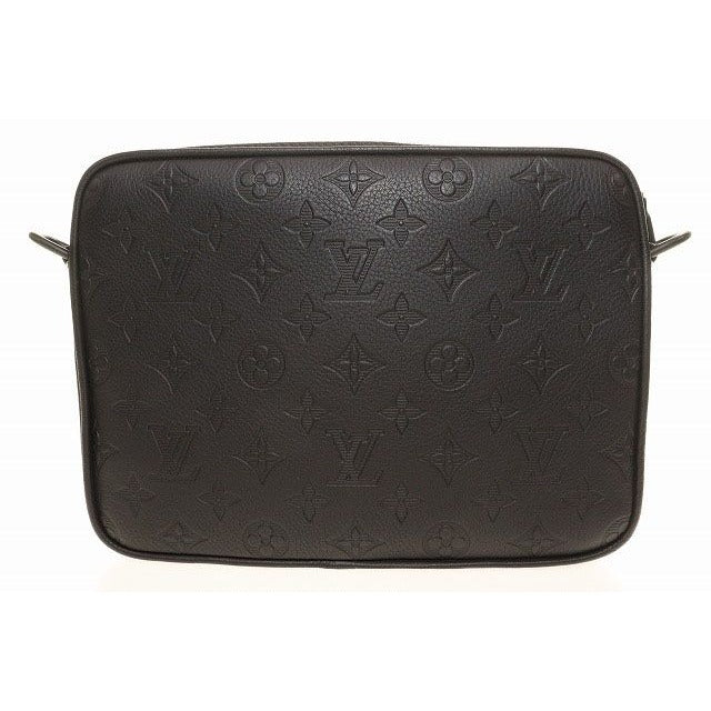 Louis Vuitton Trio Messenger Monogram Shadow Shoulder Bag Noir Black — view 2