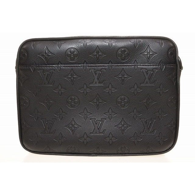 Louis Vuitton Trio Messenger Monogram Shadow Shoulder Bag Noir Black