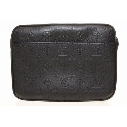 Louis Vuitton Trio Messenger Monogram Shadow Shoulder Bag Noir Black