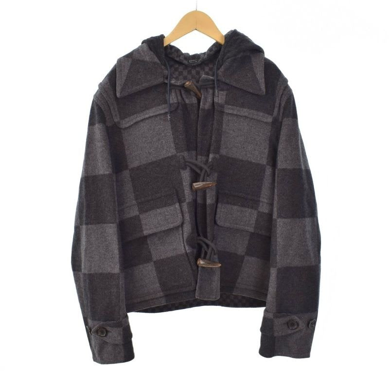 Louis Vuitton NIGO Giant Damier Duffel Coat 48 Gray Rm202 M XEP Hjc 03