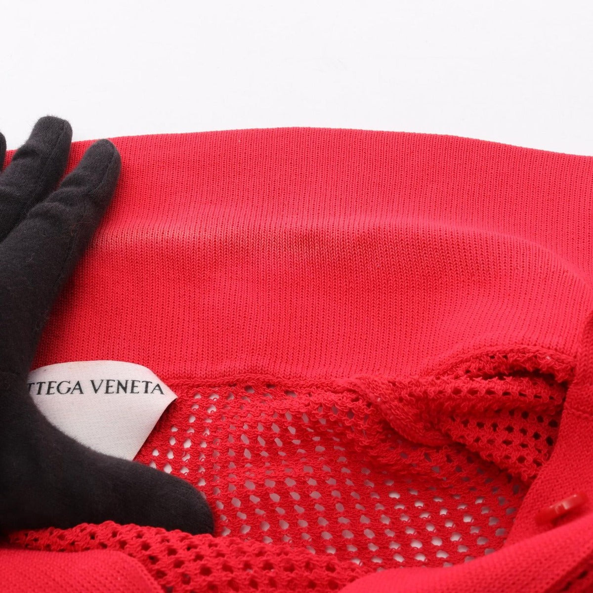 Bottega Veneta Cardigan Mesh Knit Shirt Cotton B — view 8