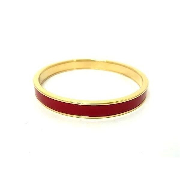 Miu Miu Miu Bangle Red Gold Metal Bracelet — view 2