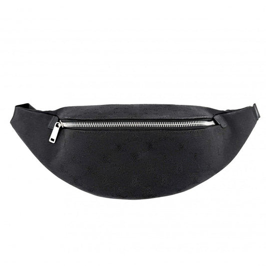Celine Body Bag Triomphe Canvas Black Silver Har