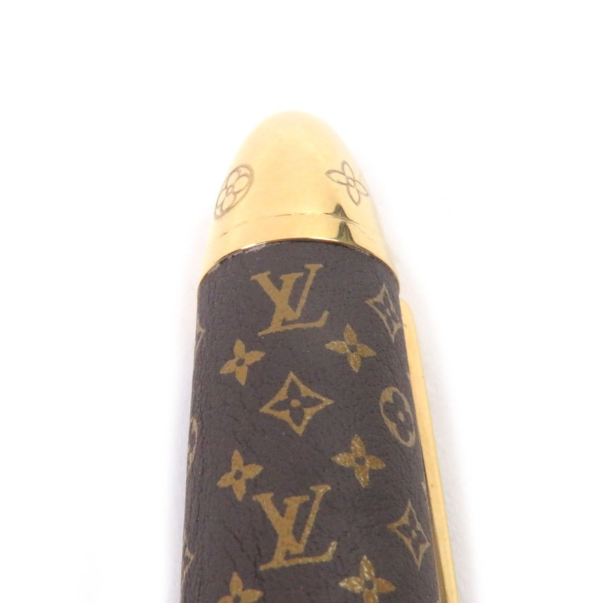 Louis Vuitton Ballpoint Pen Monogram Brown Gold — view 6