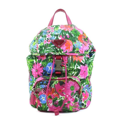 Prada Jungle-Print Floral Backpack