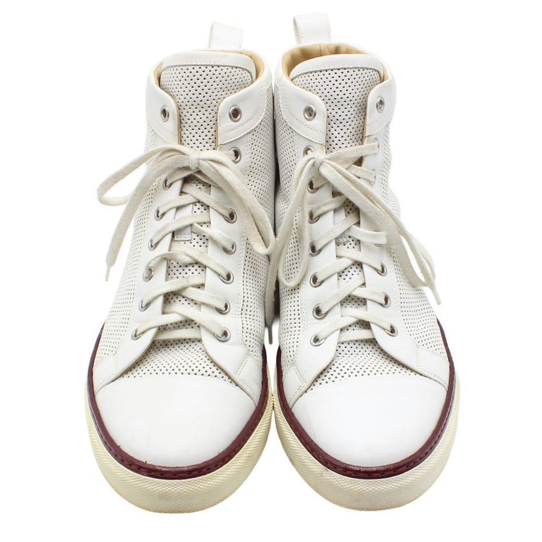Hermes Perforated Leather High Cut Sneakers Size 42 — view 3