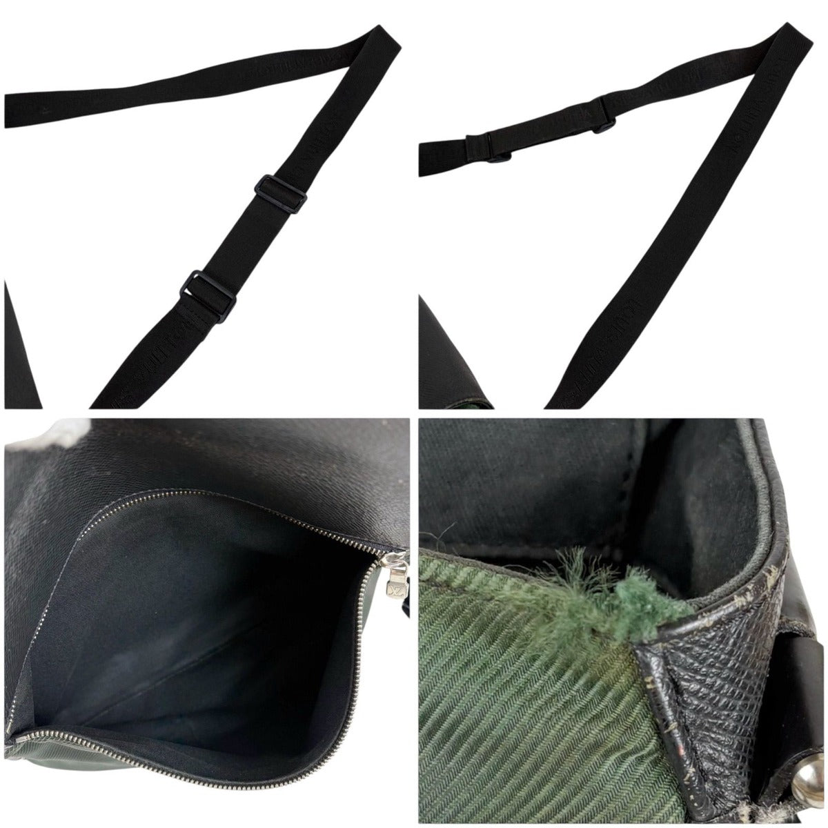 Louis Vuitton Taiga Line Victor Cross Black Khaki Green — view 9