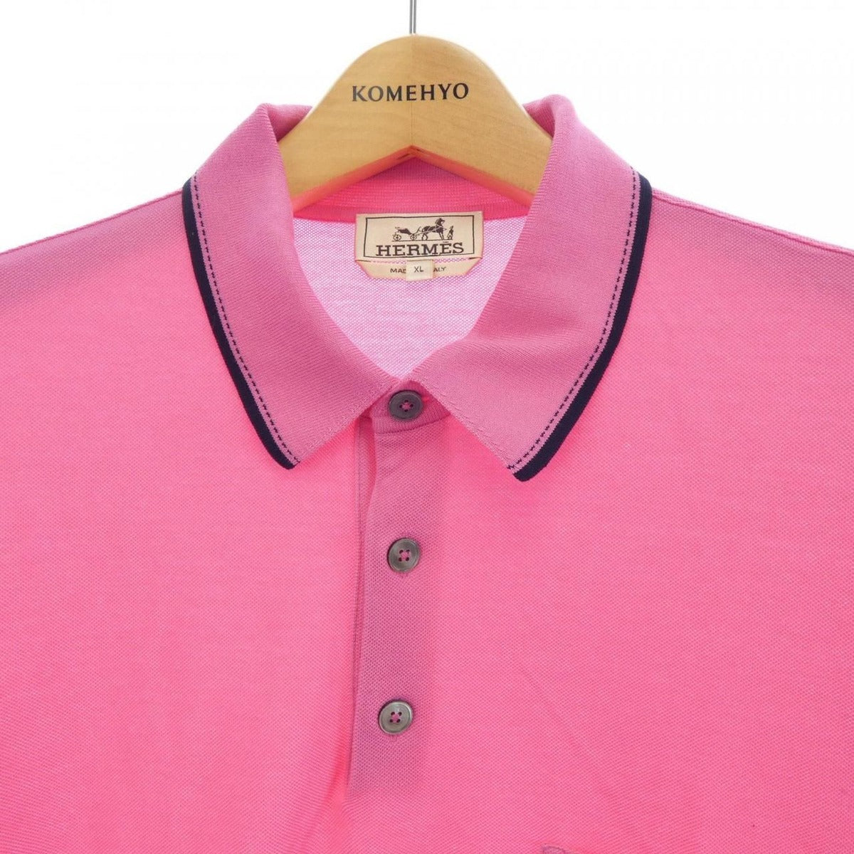 Hermes Polo Shirt Pink XL — view 5