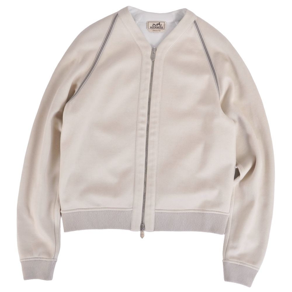 Hermes Jacket Sweatshirt Riba Beige Blue