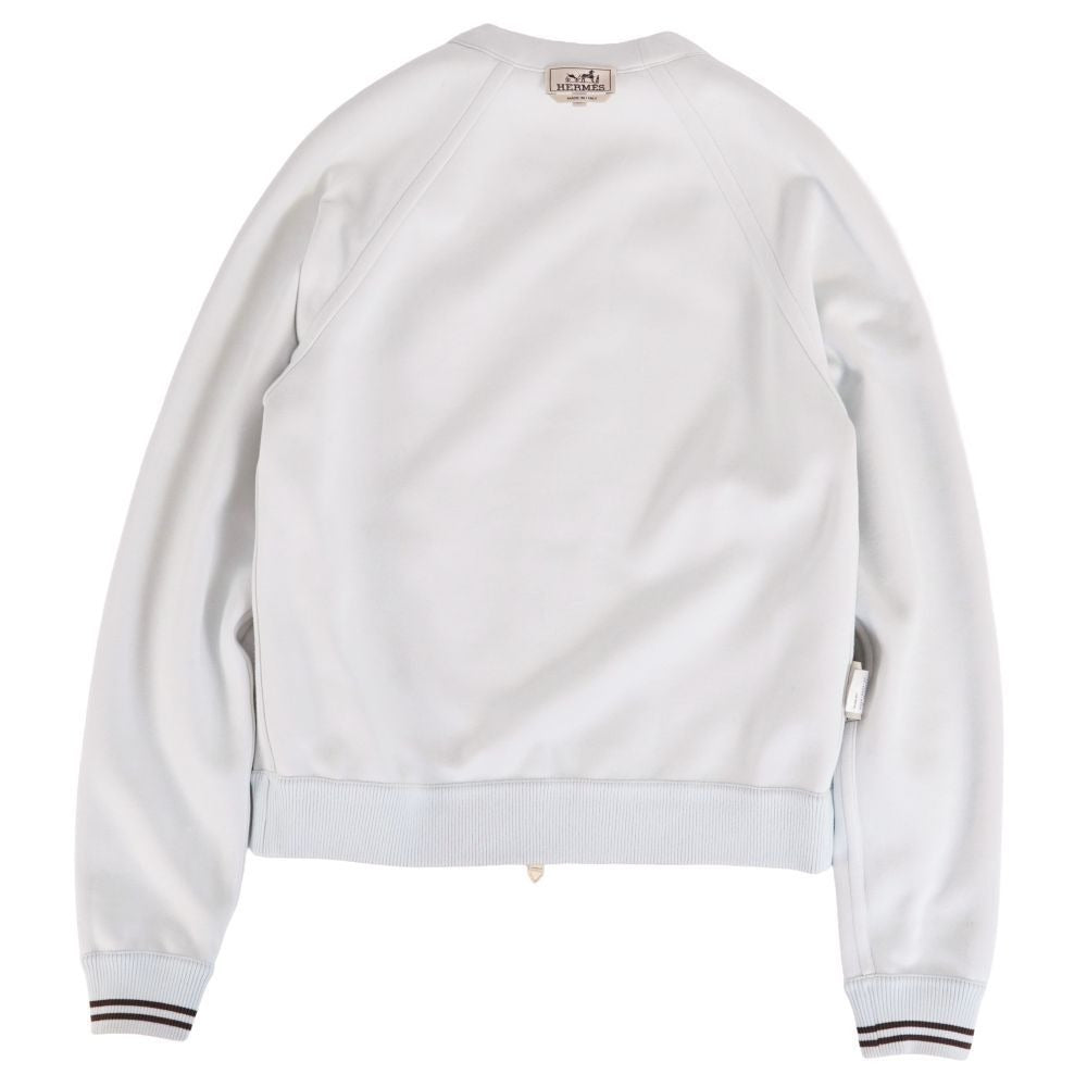 Hermes Jacket Sweatshirt Riba Beige Blue — view 8
