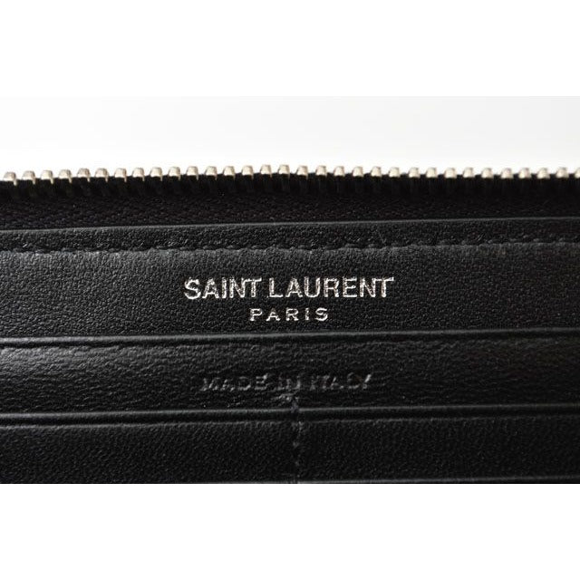 Saint Laurent Paris Long Wallet Leather Black — view 3