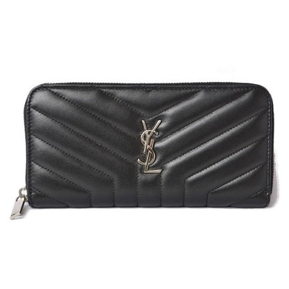 Saint Laurent Paris Long Wallet Leather Black