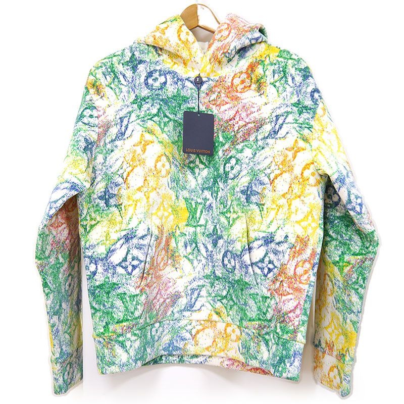 Louis Vuitton Pastel Monogram Pullover Hoodie Size S Multicolor