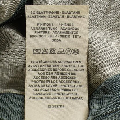 Hermes Twill Lane Long Cardigan Beige Green — view 4