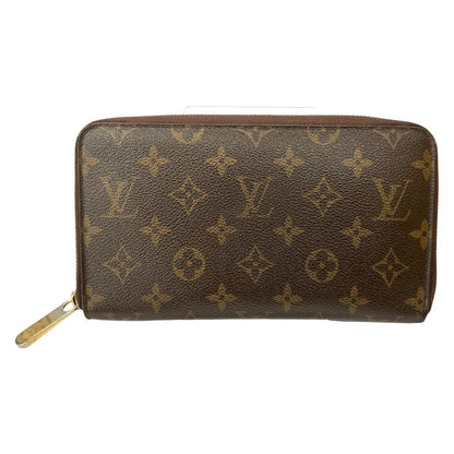 Louis Vuitton Monogram Zippy Organizer Round Zipper Long Wallet Brown