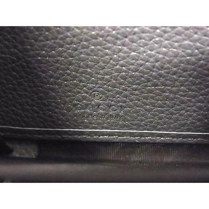 Gucci Zumi Leather Zip Around Wallet Coin Purse Bill Gray — view 5