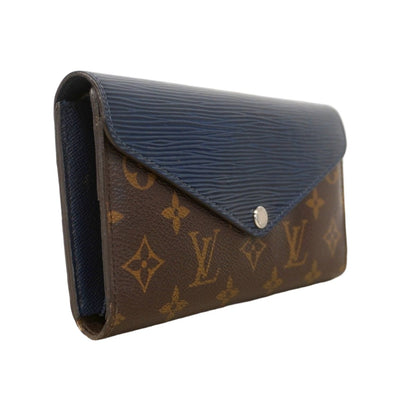 Louis Vuitton Trifold Wallet Monogram Epi Portefeuille Marie le Long Andigo Blue — view 2
