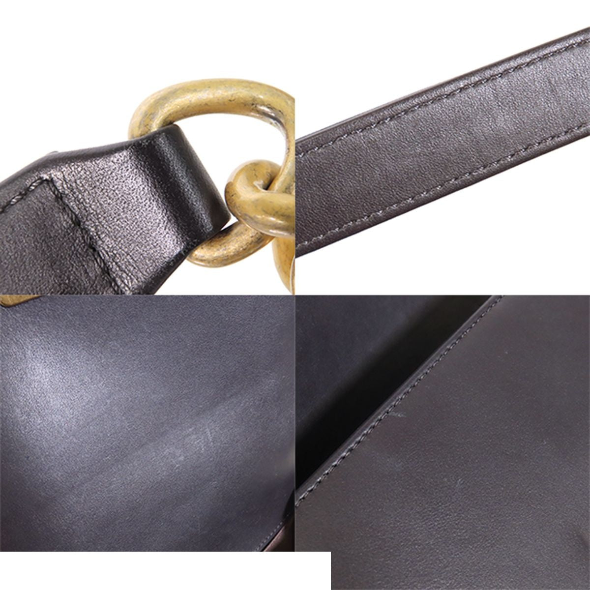 Chanel Boy Dark Gray Gold Lambskin Small Chain Shoulder Bag — view 7