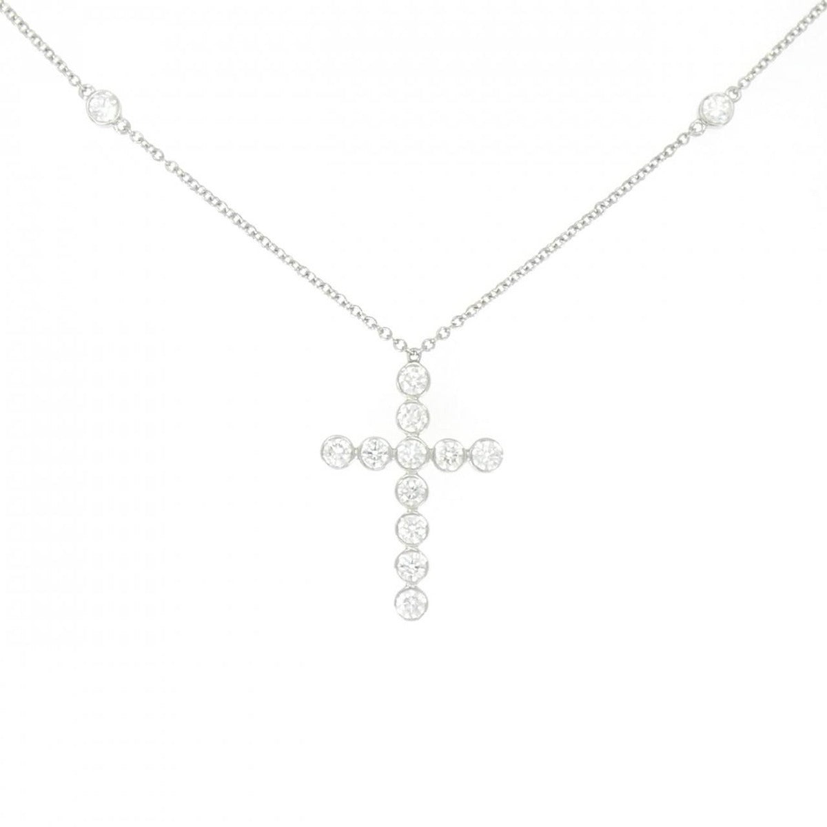 Tiffany & Co. Bezel Cross Necklace