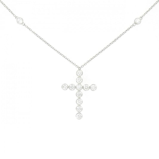 Tiffany & Co. Bezel Cross Necklace