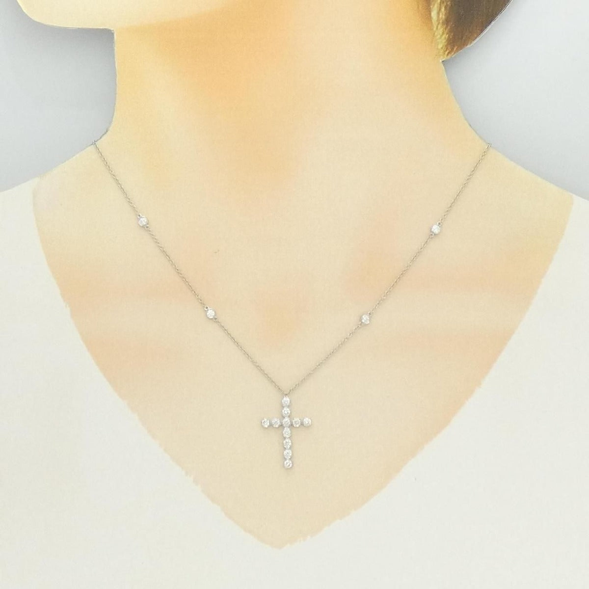 Tiffany & Co. Bezel Cross Necklace — view 6