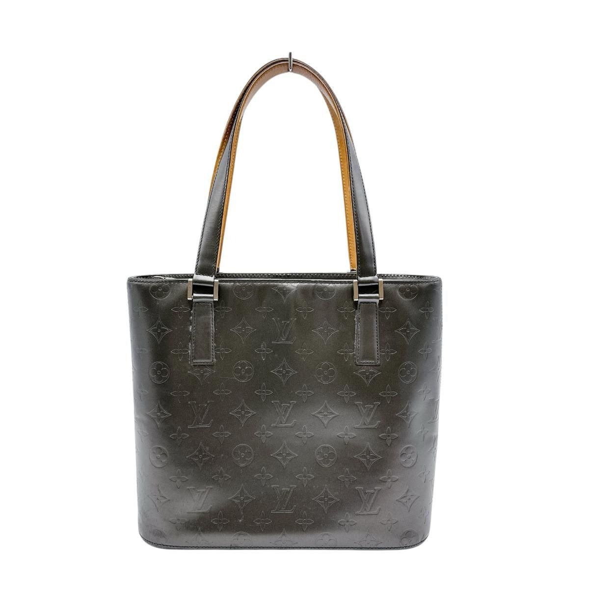 Louis Vuitton Monogram Matte Handbag Stockton Noir