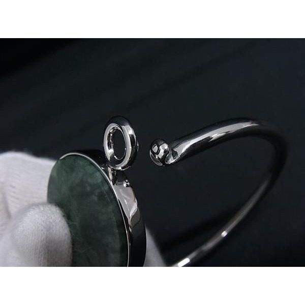 Celine Stone Bracelet Bangle Silver — view 3