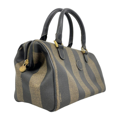Fendi Handbag Pecan Black Brown Gold — view 2