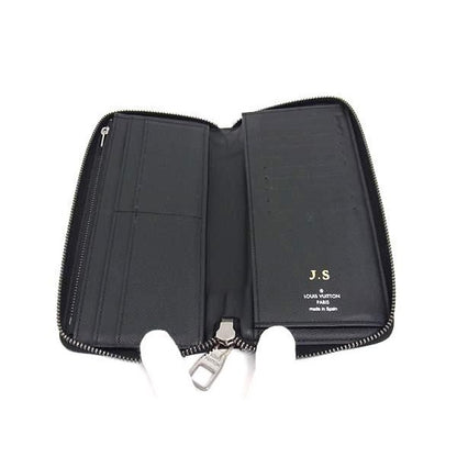 Louis Vuitton Monogram Eclipse Zippy Wallet Vertical Long Black — view 3