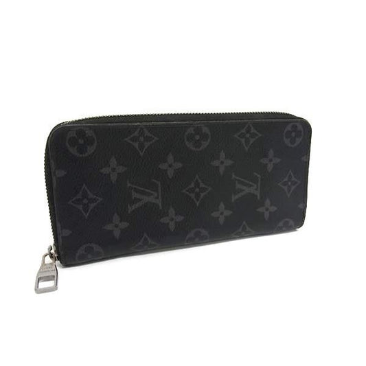 Louis Vuitton Monogram Eclipse Zippy Wallet Vertical Long Black