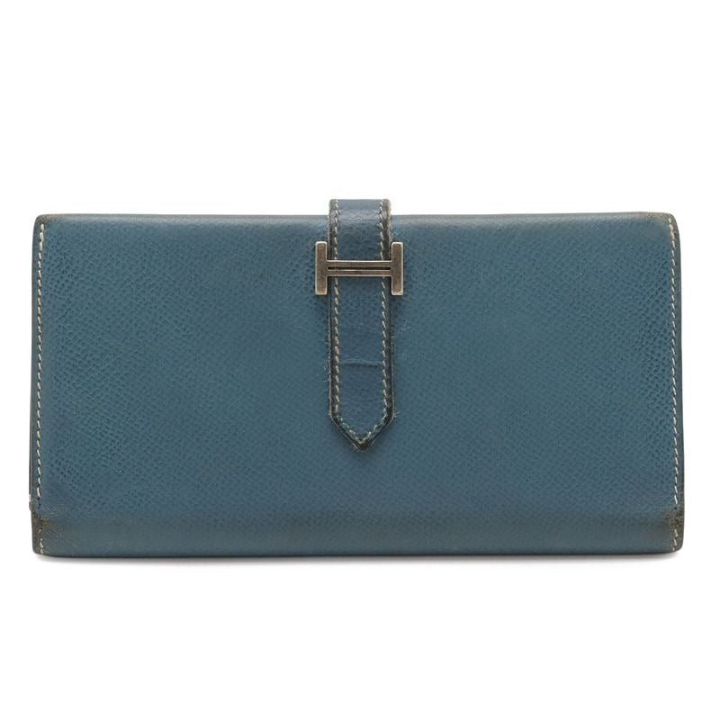Hermes Bearn 2 Plis Dupri Trifold Long Wallet Veau Epsom
