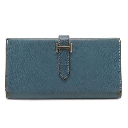 Hermes Bearn 2 Plis Dupri Trifold Long Wallet Veau Epsom