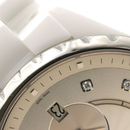Chanel Watch Silver Ceramic Diamond — view 12