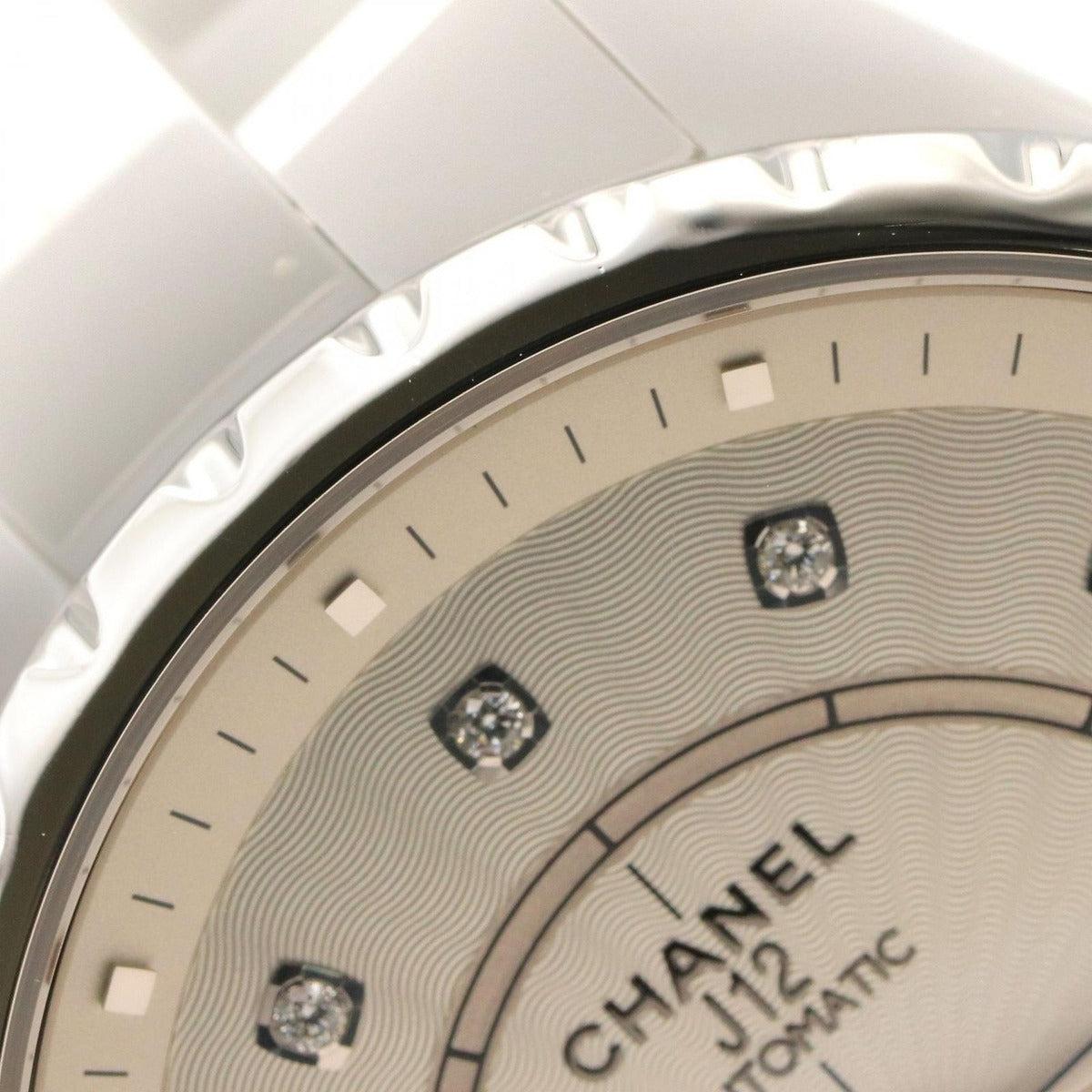 Chanel Watch Silver Ceramic Diamond — view 13