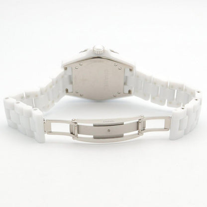 Chanel Watch Silver Ceramic Diamond — view 4