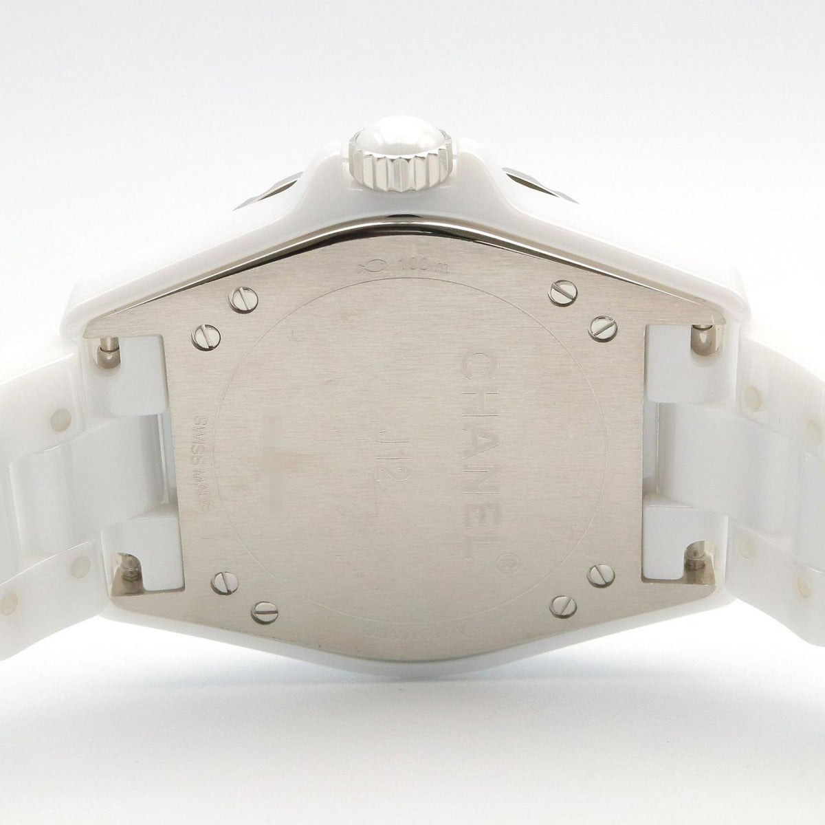Chanel Watch Silver Ceramic Diamond — view 5