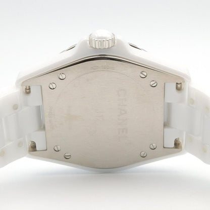 Chanel Watch Silver Ceramic Diamond — view 5