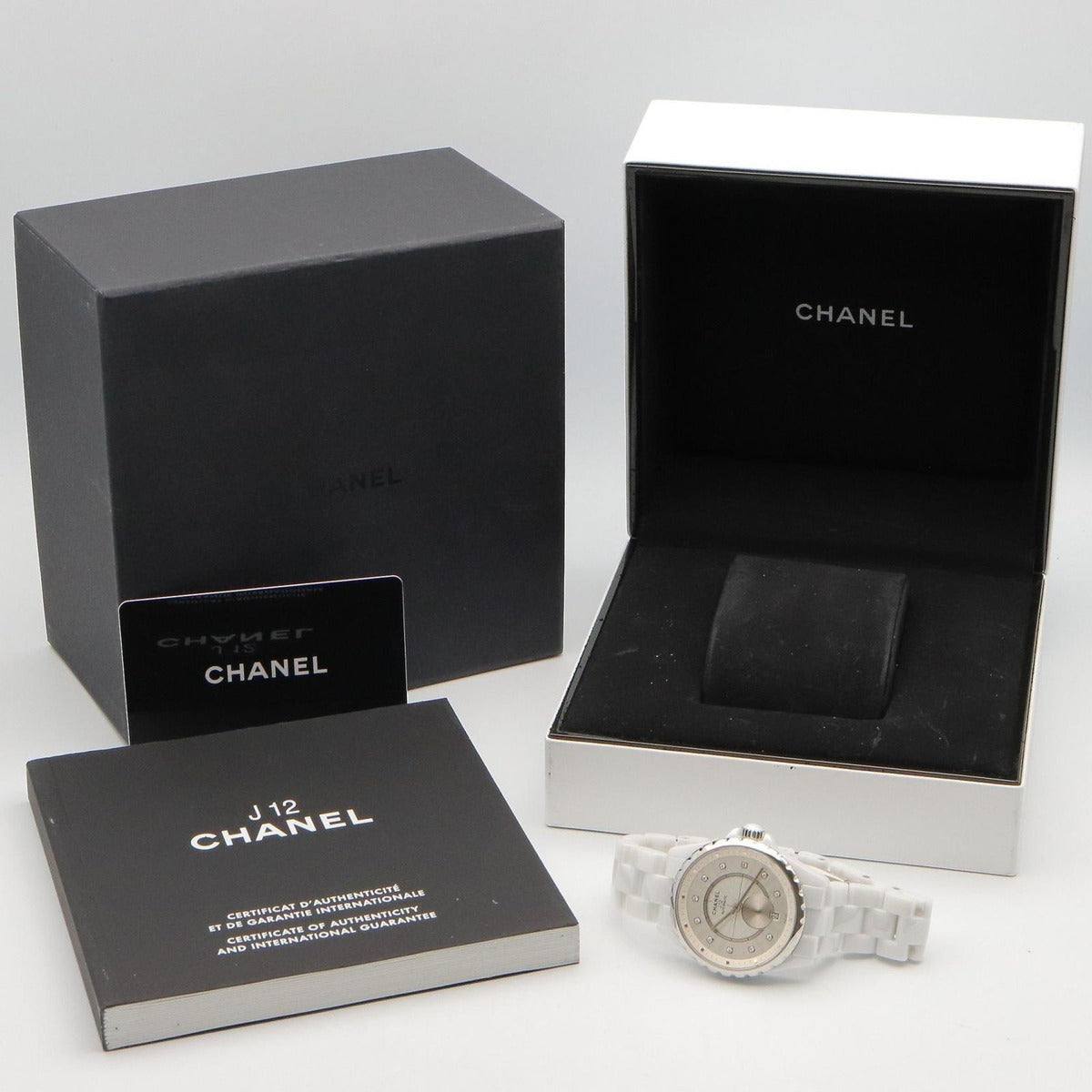 Chanel Watch Silver Ceramic Diamond — view 10