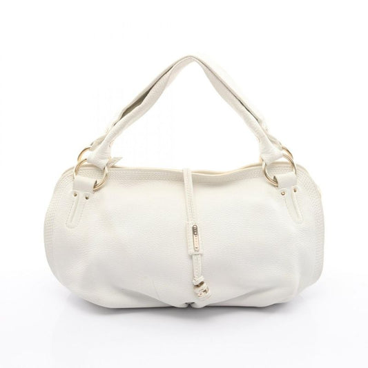 Celine Handbag Bittersweet White Leather Medium