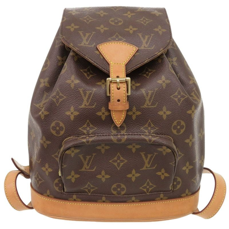 Louis Vuitton Montsouris MM Monogram Backpack Daypack Bag 0293