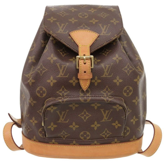 Louis Vuitton Montsouris MM Monogram Backpack Daypack Bag 0293