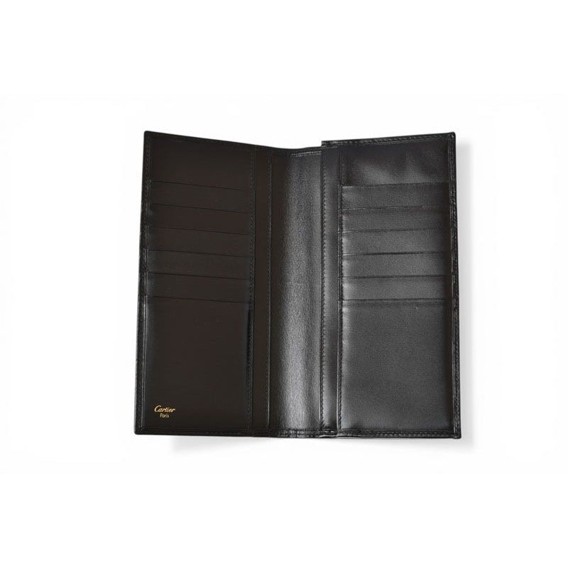 Cartier Wallet Leather Pasha Black Silver — view 5
