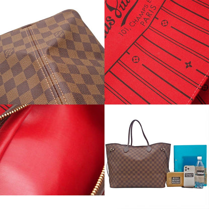 Louis Vuitton Neverfull GM Ebene Damier Canvas Tote Bag — view 8