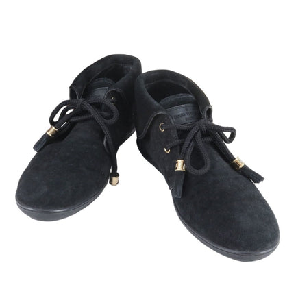 Louis Vuitton Monogram 36.5 Sneakers Lace Up Shoes Black
