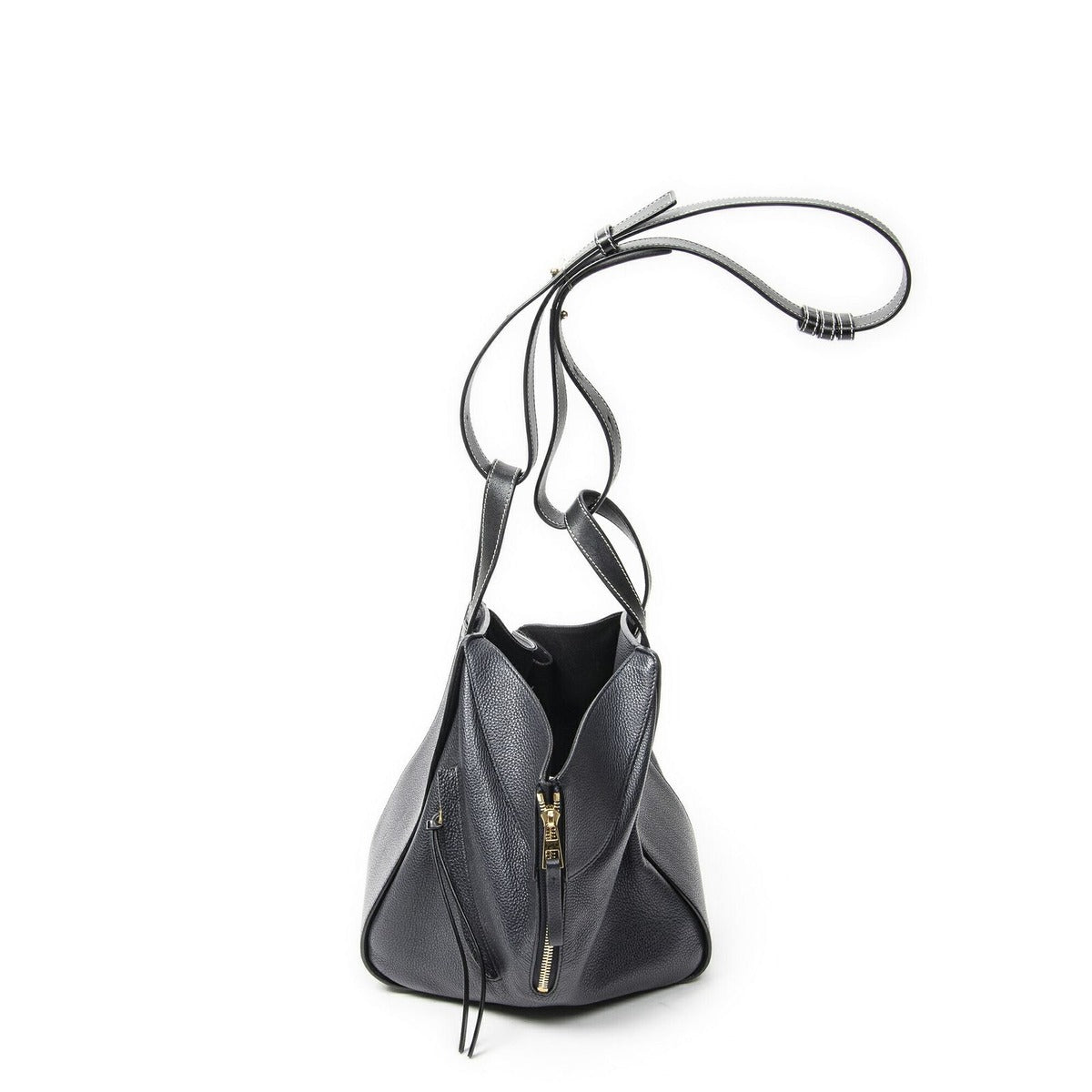 Loewe Small Hammock Navy Grain Calfskin Leather — view 3
