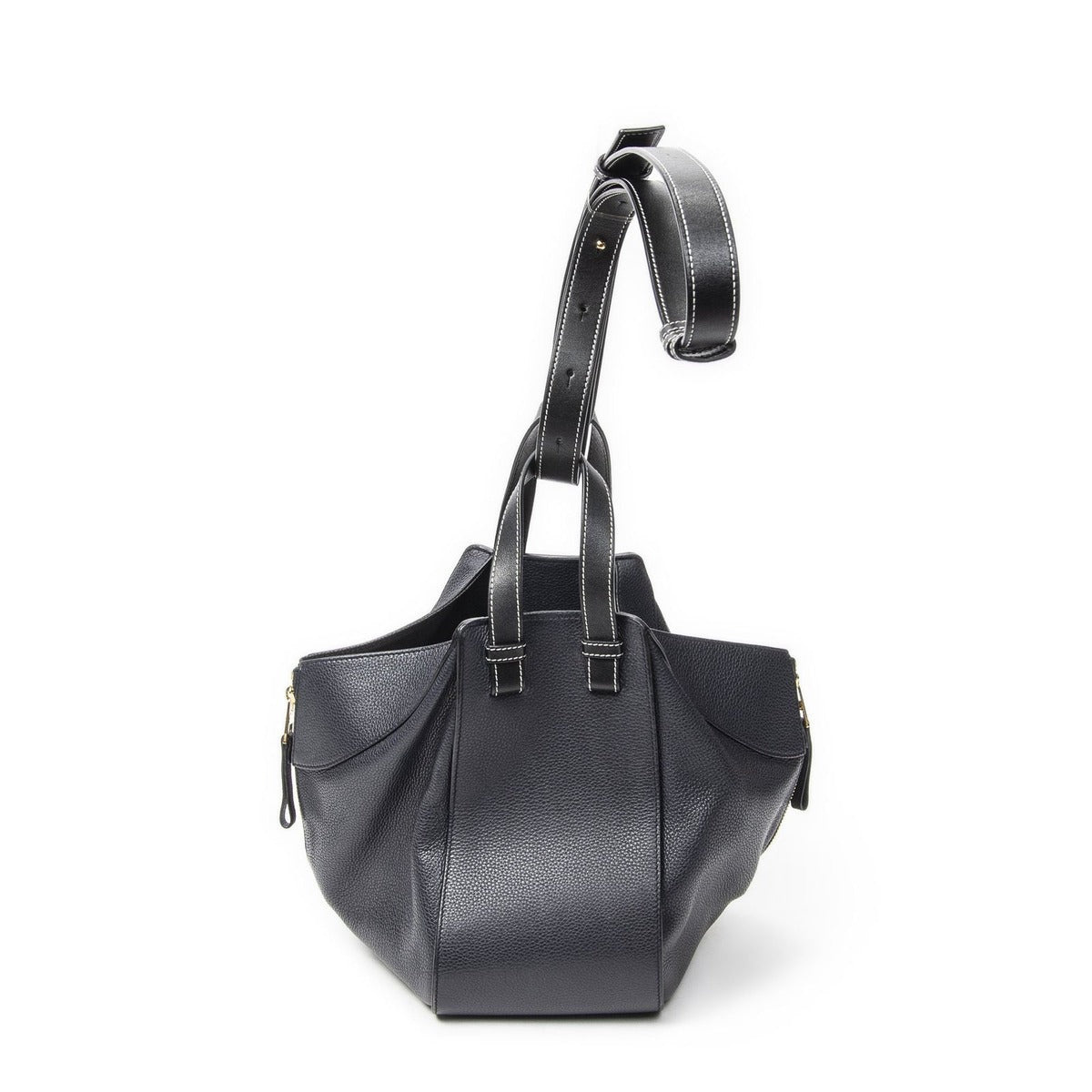 Loewe Small Hammock Navy Grain Calfskin Leather — view 5