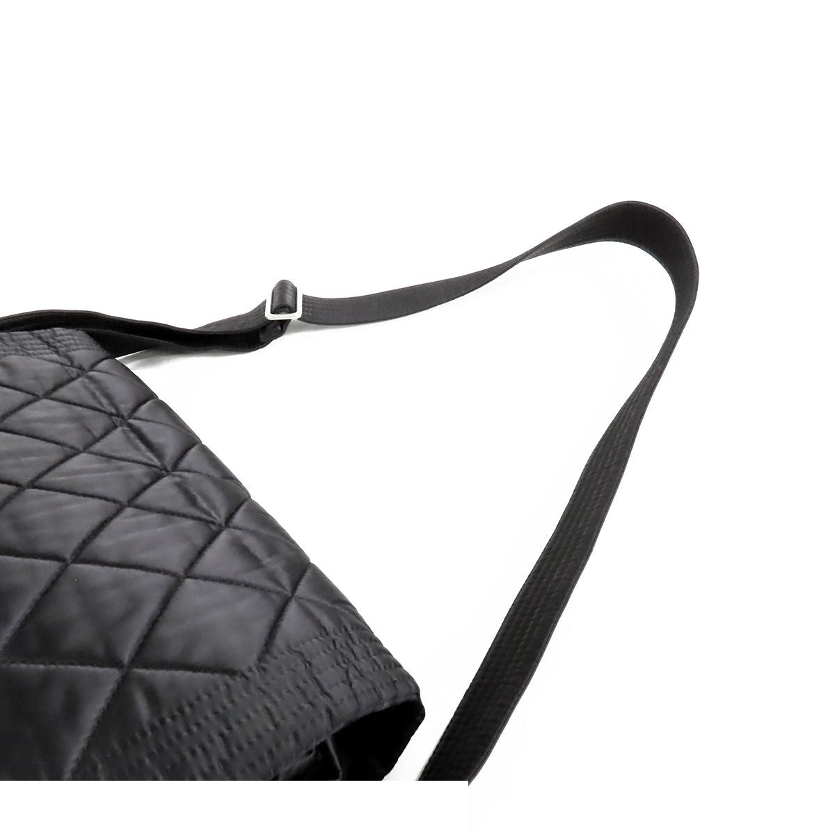 Chanel Sports Line Shoulder Bag Black Silver Nylon — view 4