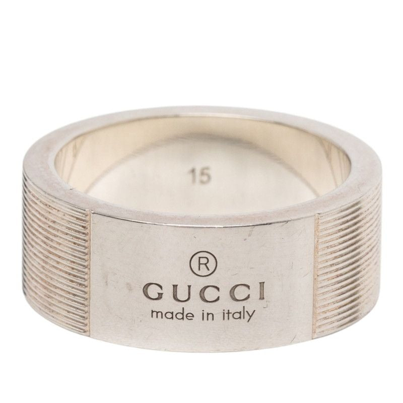 Gucci Logo Ring Silver