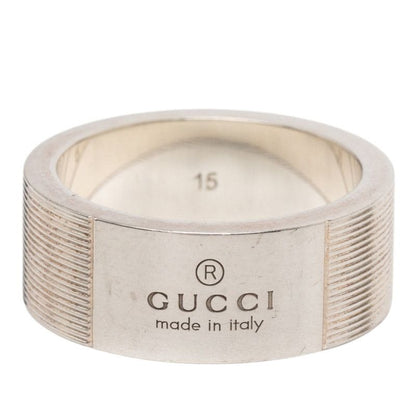 Gucci Logo Ring Silver