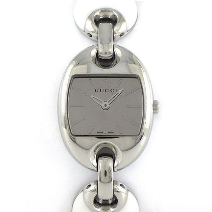 Gucci Watch Marina 121.5 Mirror Surface Dial Oval Link Bracelet